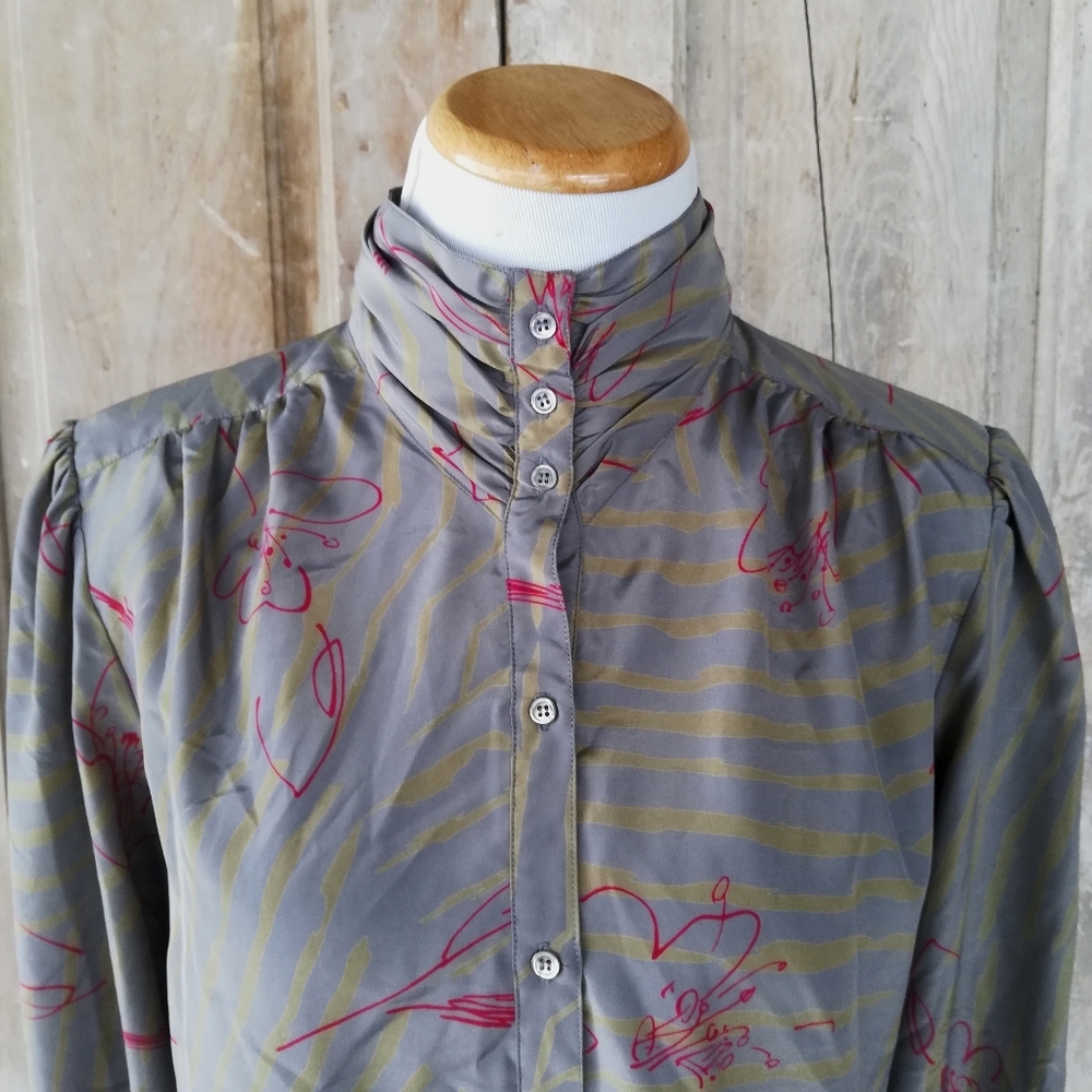 Vintage Gray Blouse